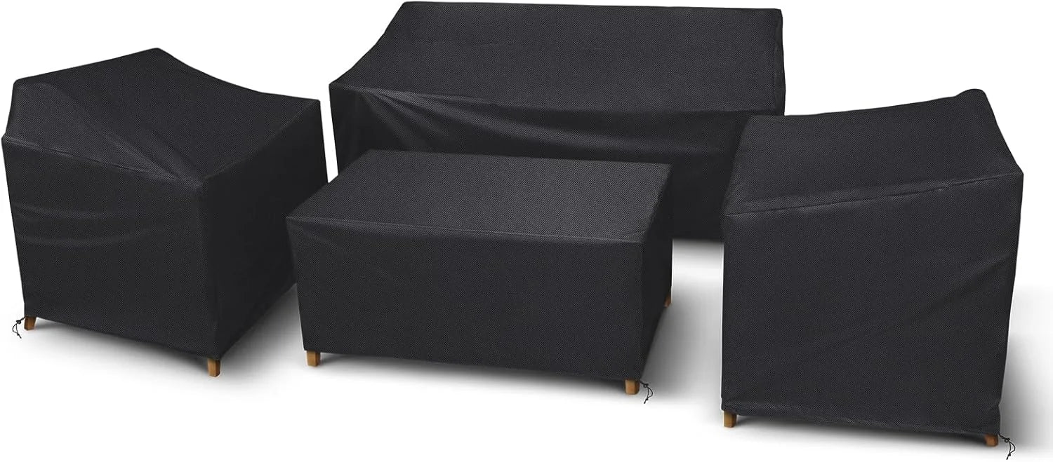 Discount STARTWO Patio Furniture Cover 4 Piece Set, Black, Regular - Image 4