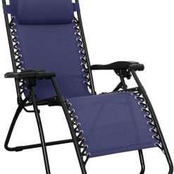 Alternative view of Discount Amazon Basics Zero Gravity Lounge Chair with Pillow, Foldable Outdoor Reclining Chair for Patio and Beach