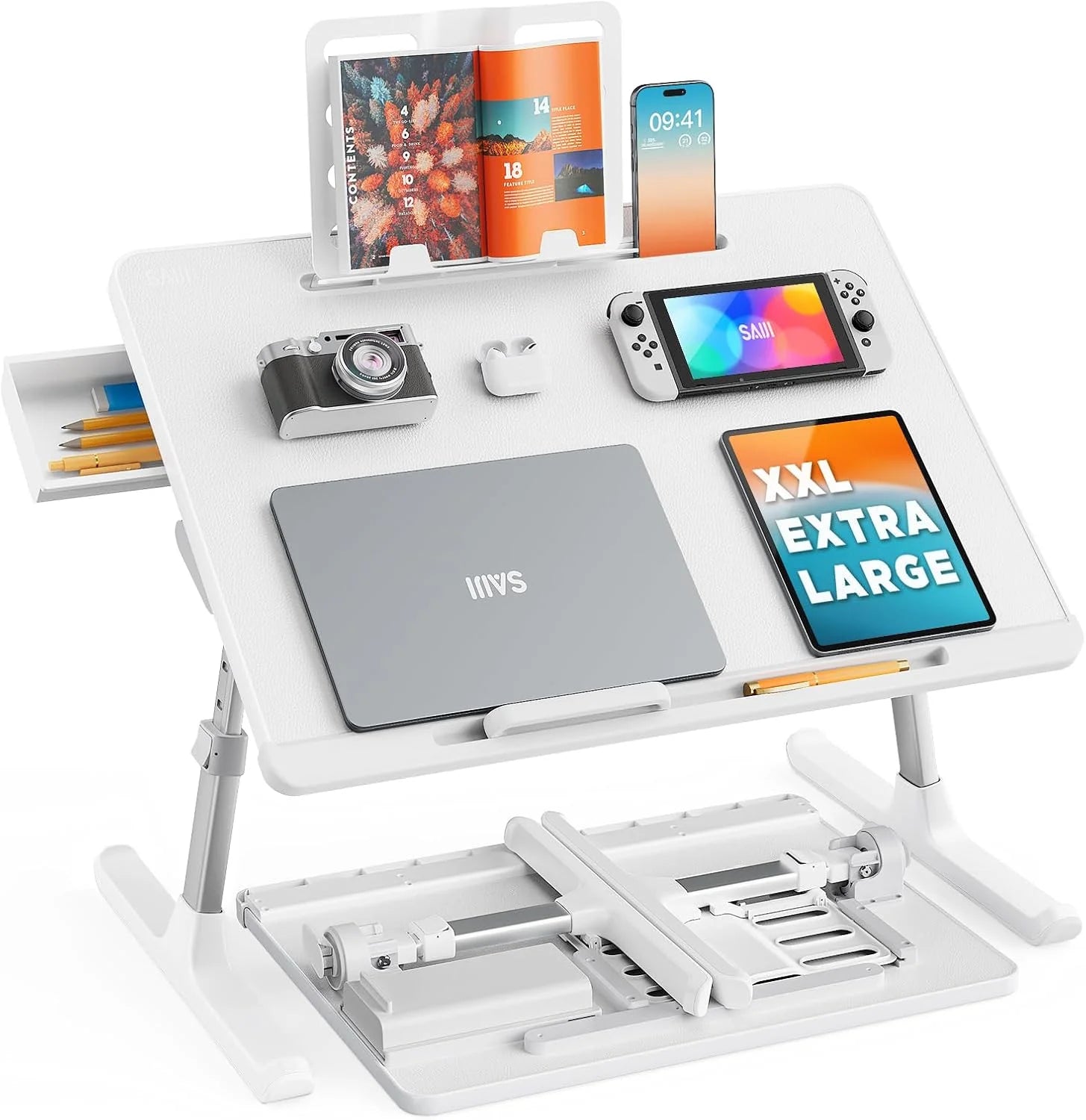 Discount Bed Tray Desk, SAIJI X-Large Adjustable Laptop Table - Image 3