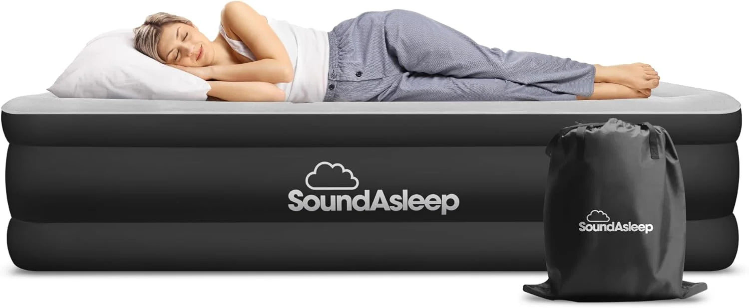Discount Dream Series Luxury Air Mattress with ComfortCoil Technology & Built-in High Capacity Pump for Home - Image 2
