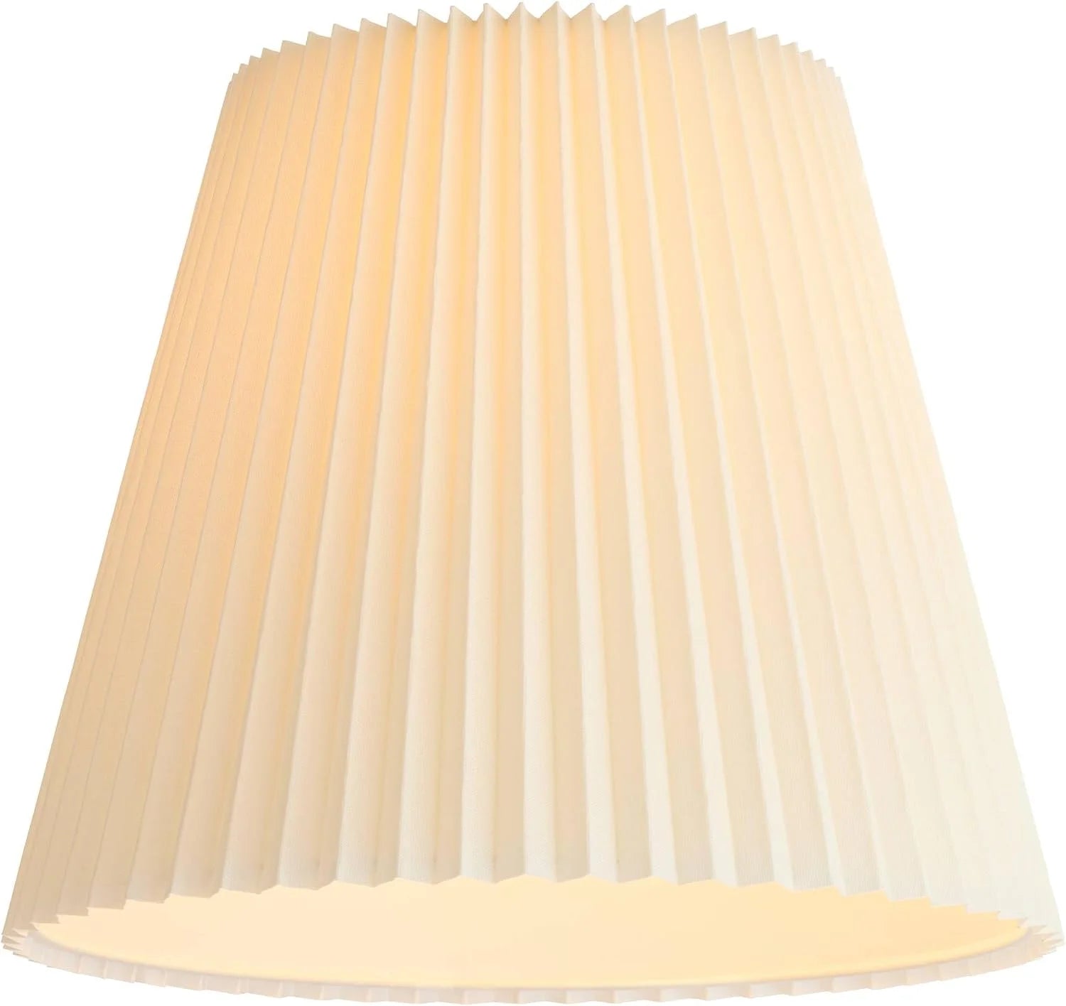 Discount 10 Top x 17 Bottom x 14 1/2 High x 14 3/4 Slant Lamp Shade (Pre-Assembled) Replacement Large Ivory White Bell Round - Image 8