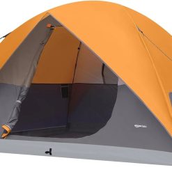 Discount Amazon Basics Camping Tent, 3-Season Dome Design with Rainfly