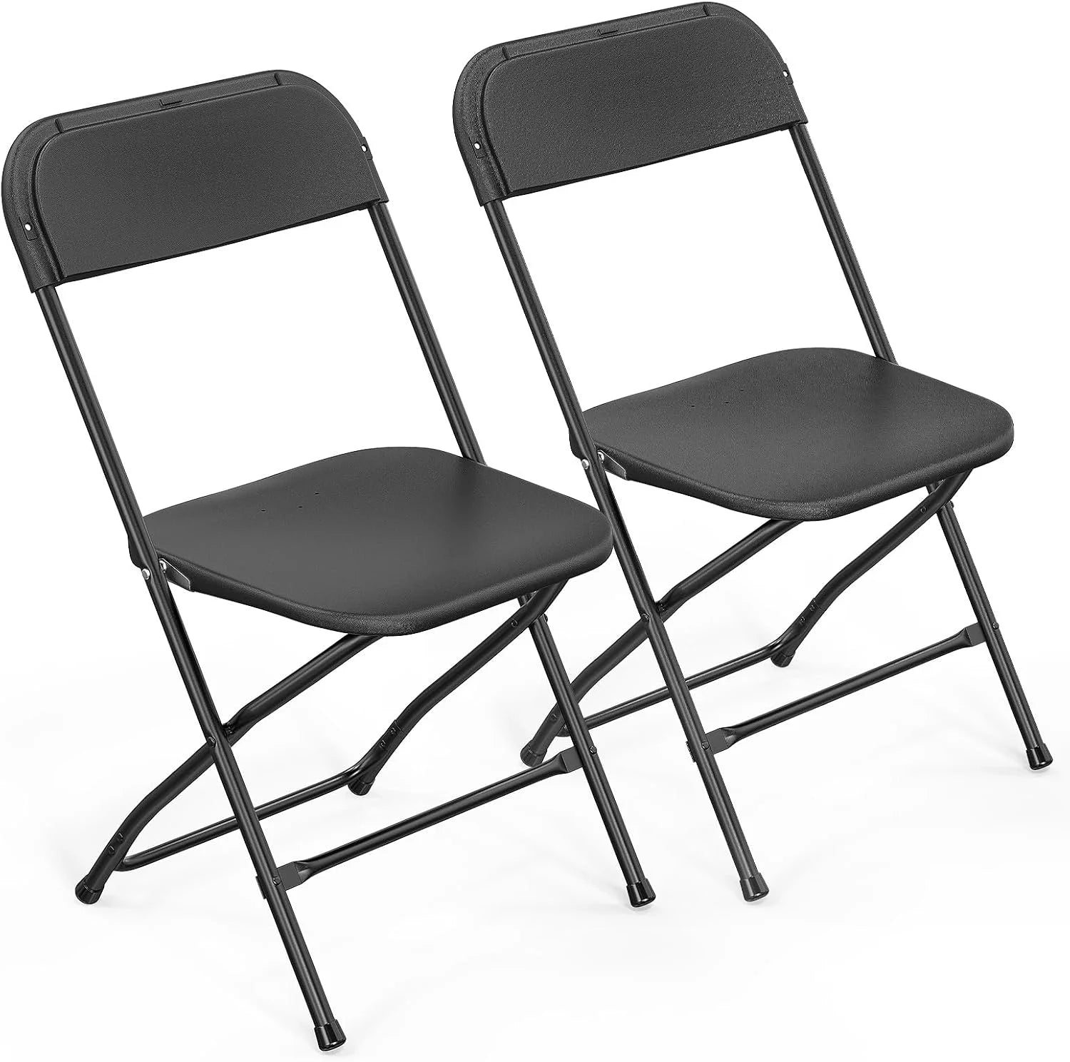 Discount 10 Pack White Plastic Folding Chair, Indoor Outdoor Portable Stackable Commercial Seat with Steel Frame 350lb. - Image 12
