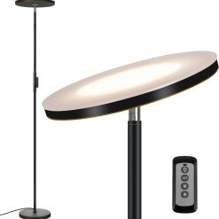 Alternative view of Discount LED Torchiere Floor Lamp with Remote, Dimmable