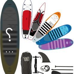Alternative view of Discount Bifanuo Inflatable Stand Up Paddle Board with SUP Accessories & Backpack. Paddle Boards for Adults. Non-Slip Deck