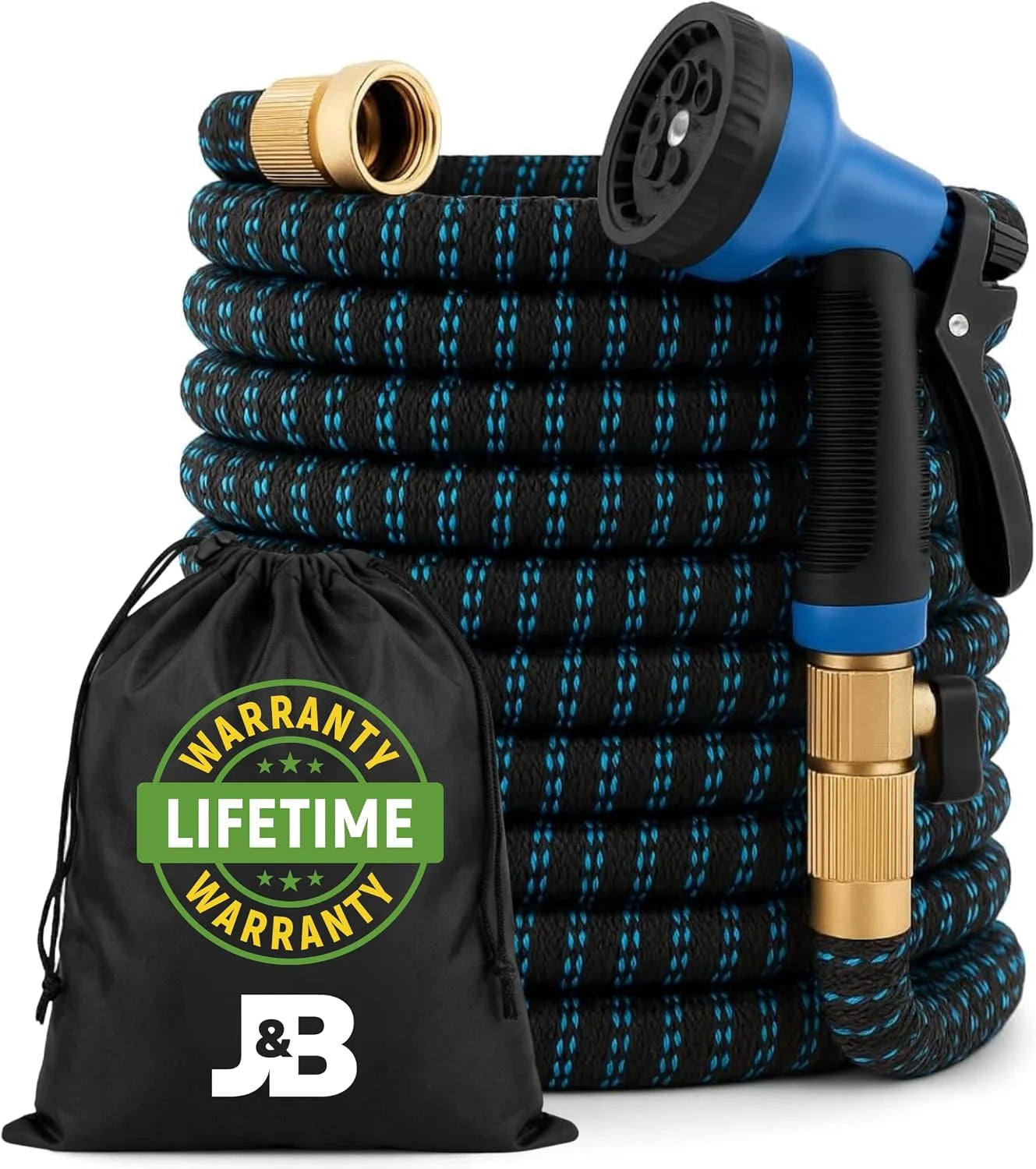 Discount XpandaHose 75ft Expandable Garden Hose, Lightweight, Ultra Strong 3750D fabric, 4-layer latex core - Image 3