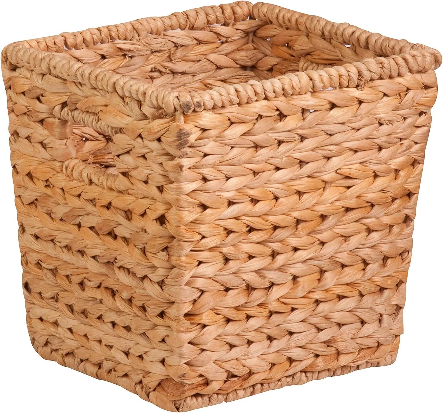 Discount Storage Baskets –Water Hyacinth Woven Basket, Decorative Baskets for Shelves, Basket for Gifts, Closet, Pantry - Image 4