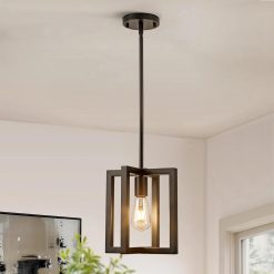 Alternative view of Discount 6-Light Gold Pendant Light, Modern Farmhouse Dining Room Light Fixtures Over Table