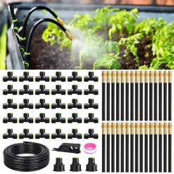 Alternative view of Discount 50FT Drip Irrigation System, Garden Watering Kit with 15pcs 360°Adjustable Copper Nozzles