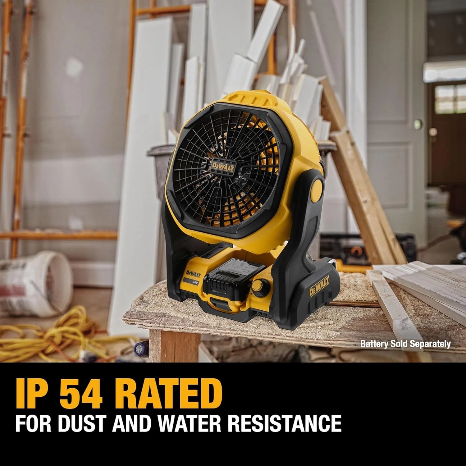 Discount 20V MAX Portable Fan, Battery Powered Rechargeable Cordless Shop Fan, Up to 4.5 Hrs Runtime, 650 CFM - Image 6