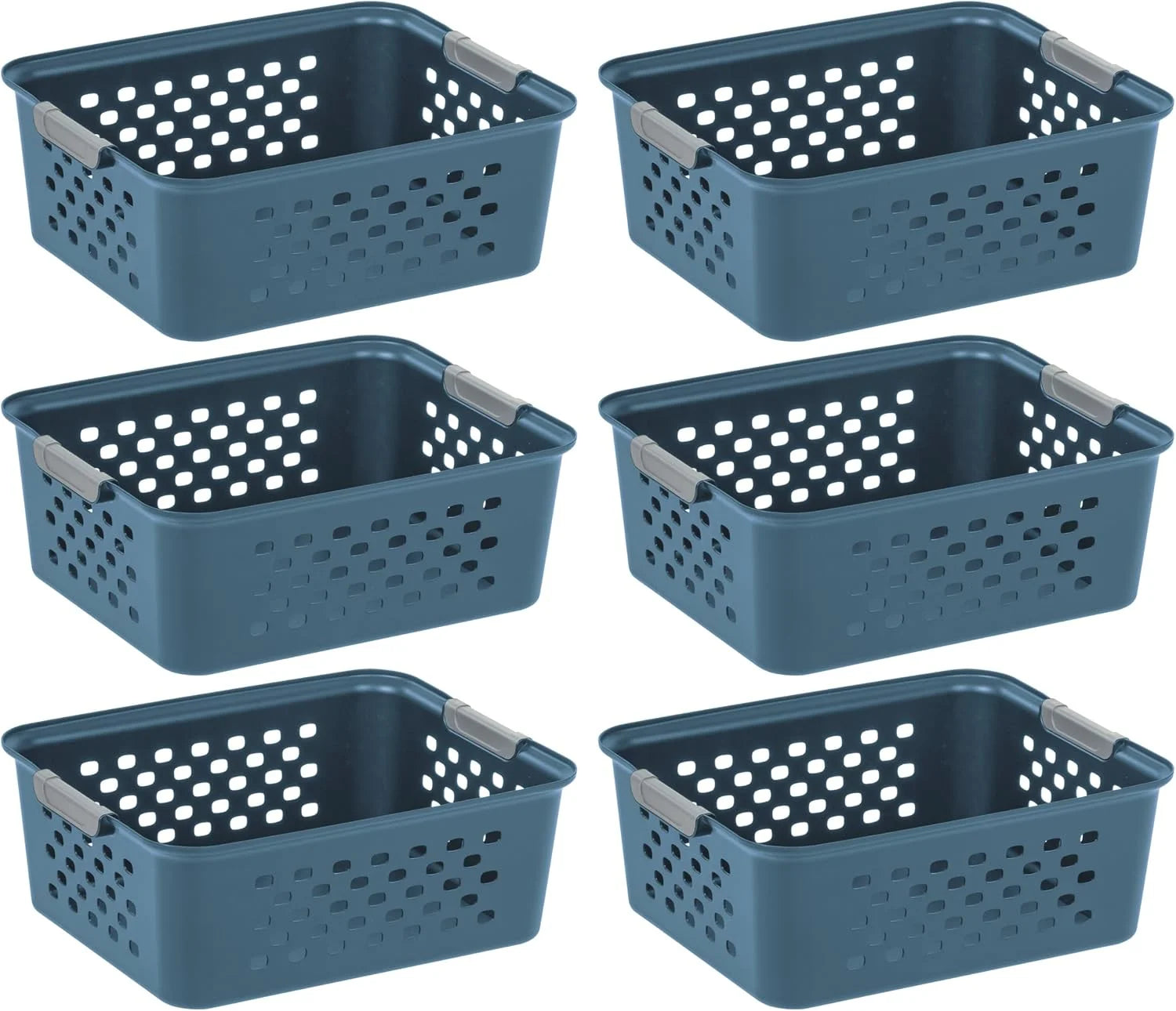 Discount Small Plastic Storage Basket, Black, Organize pantry items, office supplies, crafts, accessories, and household - Image 2