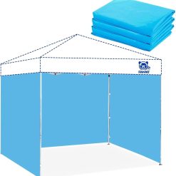 Alternative view of Discount 10×10 Canopy Sidewalls for Canopy Frame, White (3Pcs Sidewalls Only)