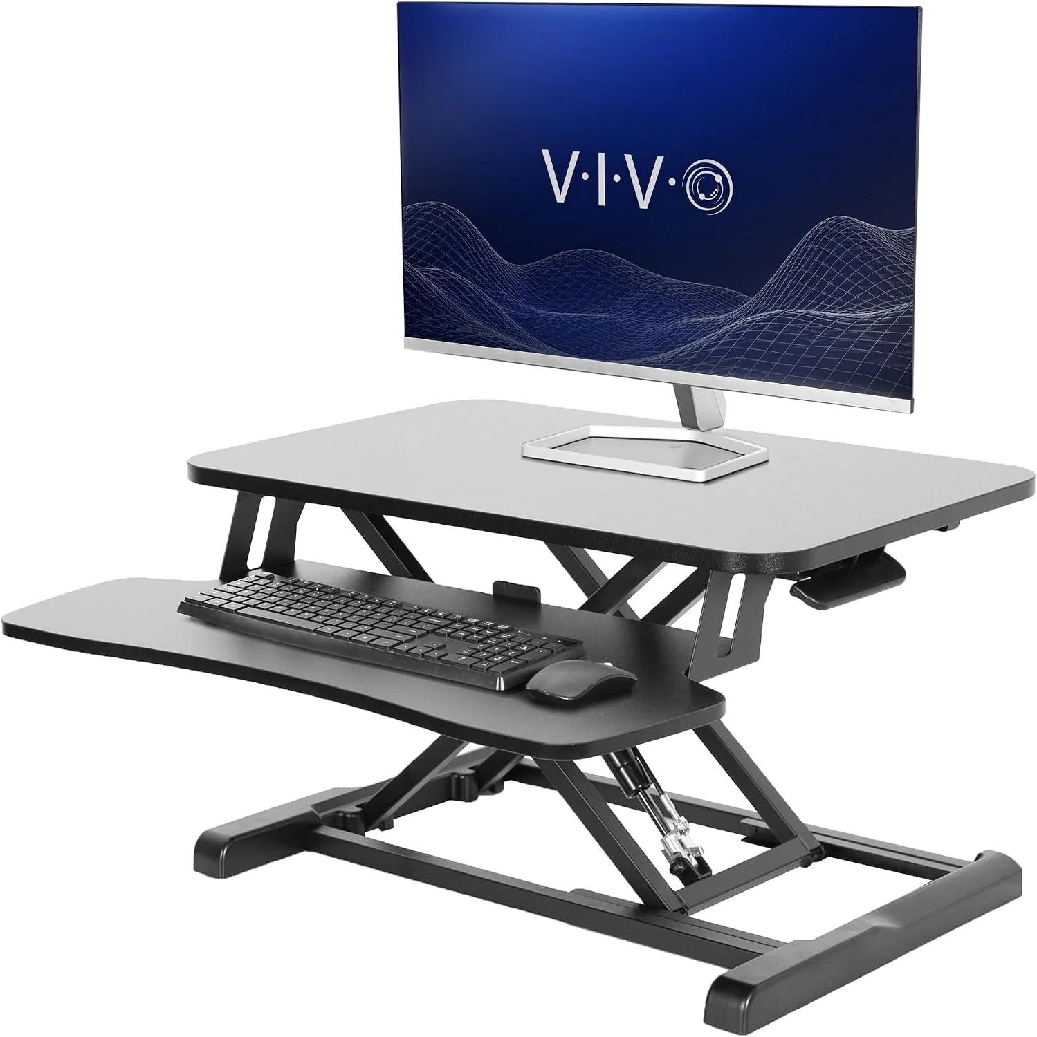 Discount 32 inch Desk Converter, K Series, Height Adjustable Sit to Stand Riser, DESK-V000K - Image 36