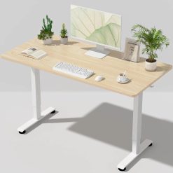 Alternative view of Discount Veken 55 Inch Large Electric Standing Desk, Gaming Table, Height Adjustable Sit Stand Up Computer Tables for Home Office