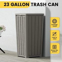 Discount Bifanuo Waterproof Outdoor Trash Can with Lid