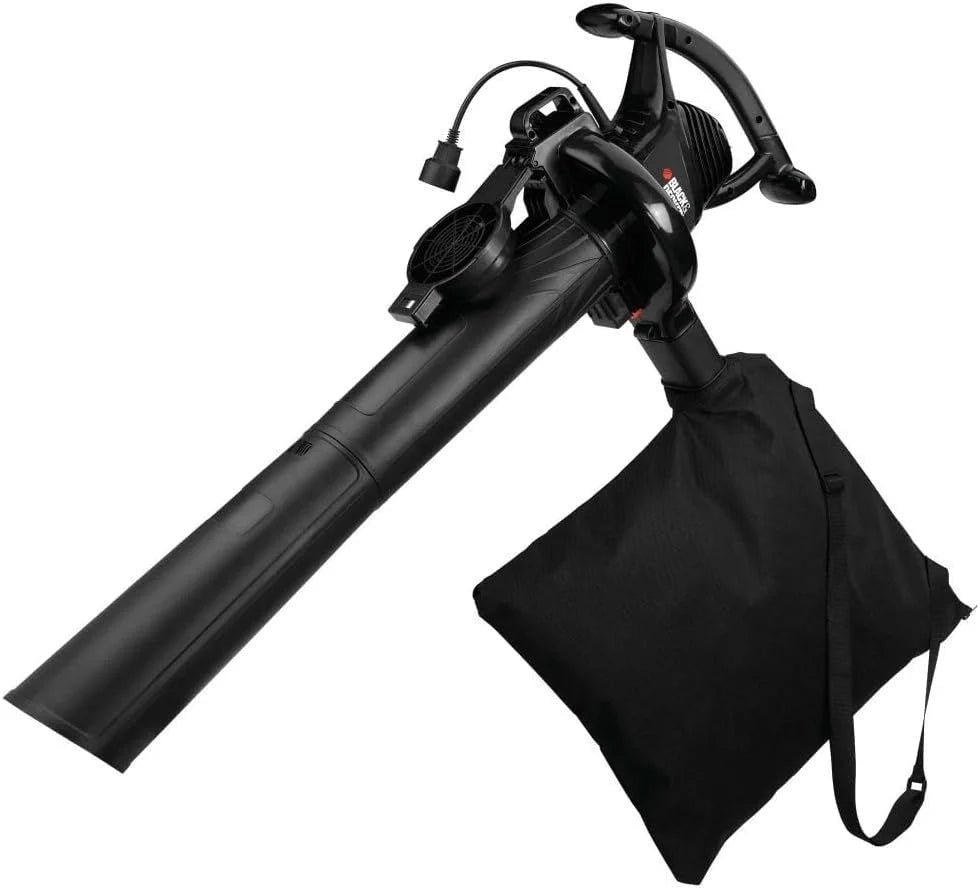 Discount BLACK+DECKER Corded Leaf Blower Leaf Vacuum and Leaf Mulcher 3-in-1, Up to 230 MPH