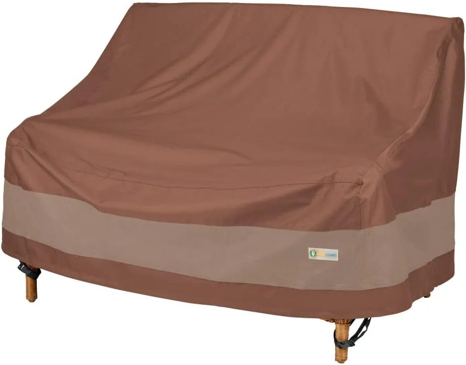 Discount DUCKCOVERS Ultimate Patio Sofa Cover, 104W x 40D x 35H, Mocha Cappuccino Patio Furniture Covers - Image 3