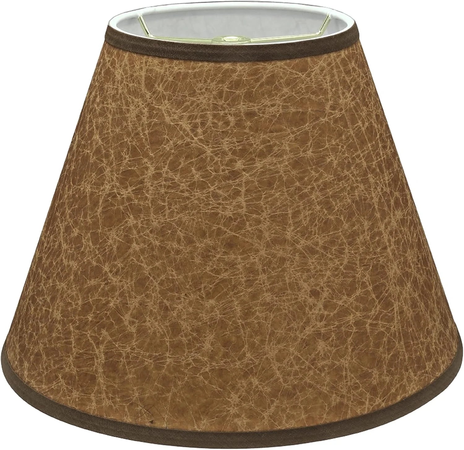 Discount Creative 32622 Transitional Empire Shape Spider Construction Lamp Shade in Cider Brown - Image 3