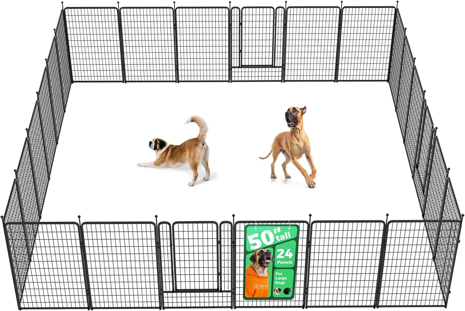 Discount Rollick Dog Playpen, Indoor, 24 H, 8 Panels - Image 69