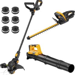 Discount Weed Eater & Leaf Blower Combo Compatible with Dewalt 20V Battery