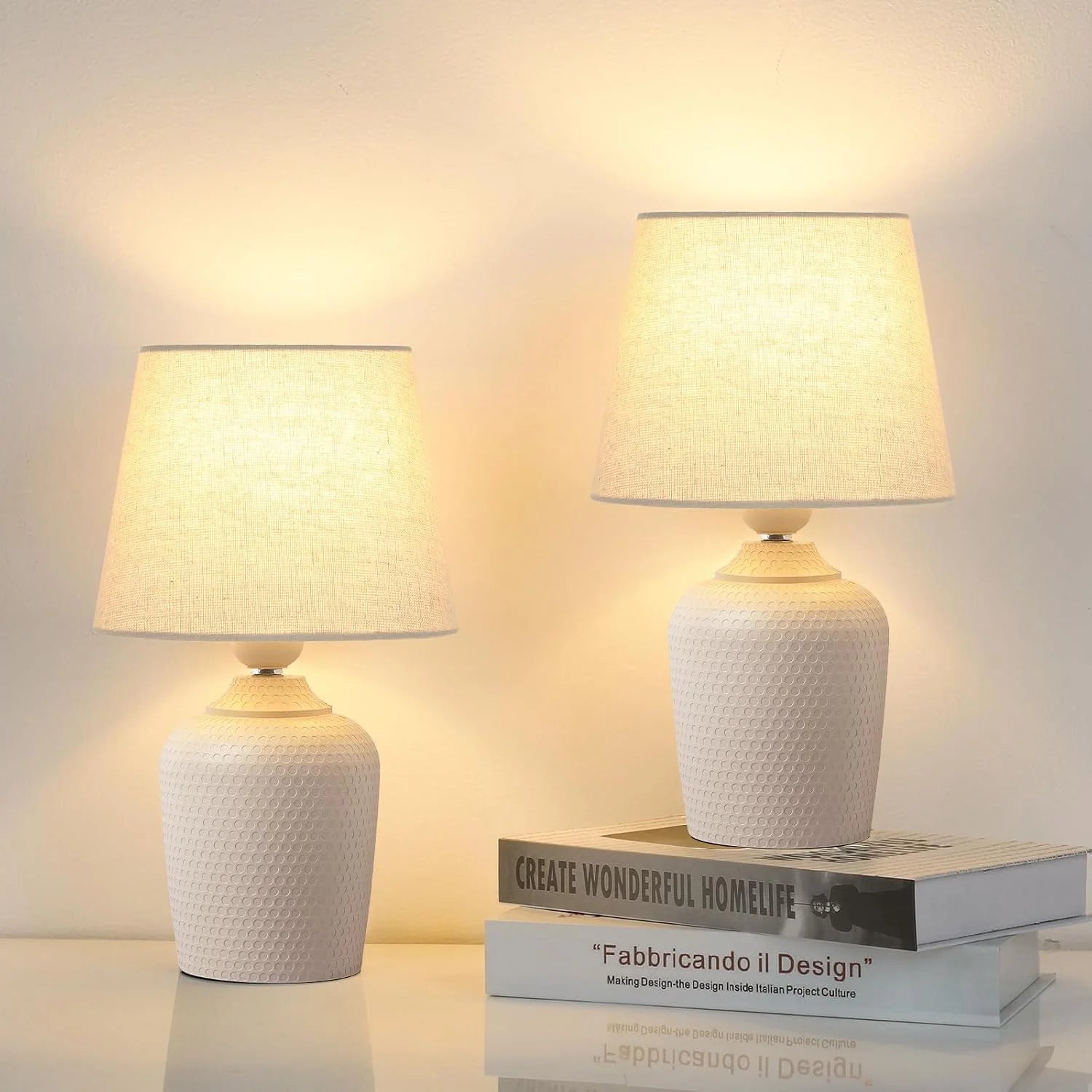 Discount Small 11.8” Table Lamps Set of 2 - Image 7