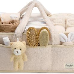 Discount Diaper Caddy Organizer for Changing Table, Storage Basket for Wipes, Gift for Baby Shower, Car
