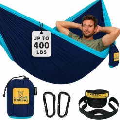 Discount Owl Outfitters Camping Hammock " up to 500lbs Portable Hammock with Tree Straps " Travel, Backpacking