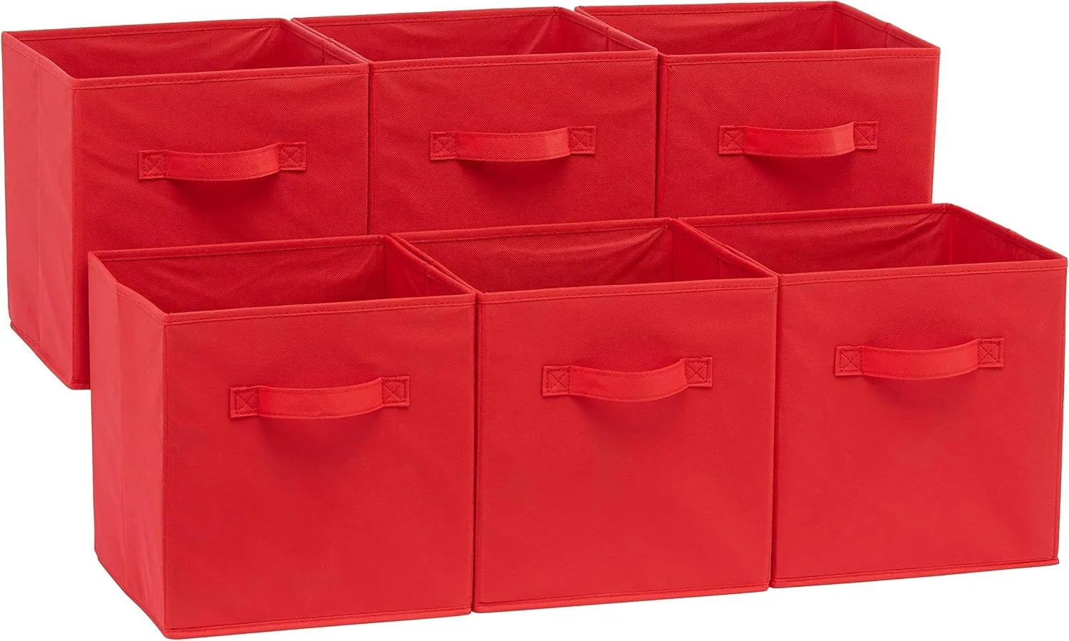 Discount Fabric Storage Cube Bins Organizer with Handles for Organization and Organizing Solution, 13x13x13 - Image 2