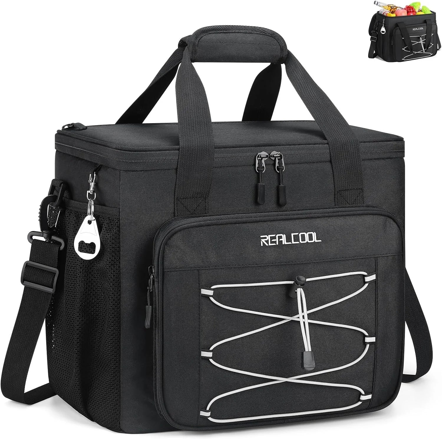 Discount RealCool 35/45 Can Collapsible Soft Cooler Bag, Leakproof Ice Chest