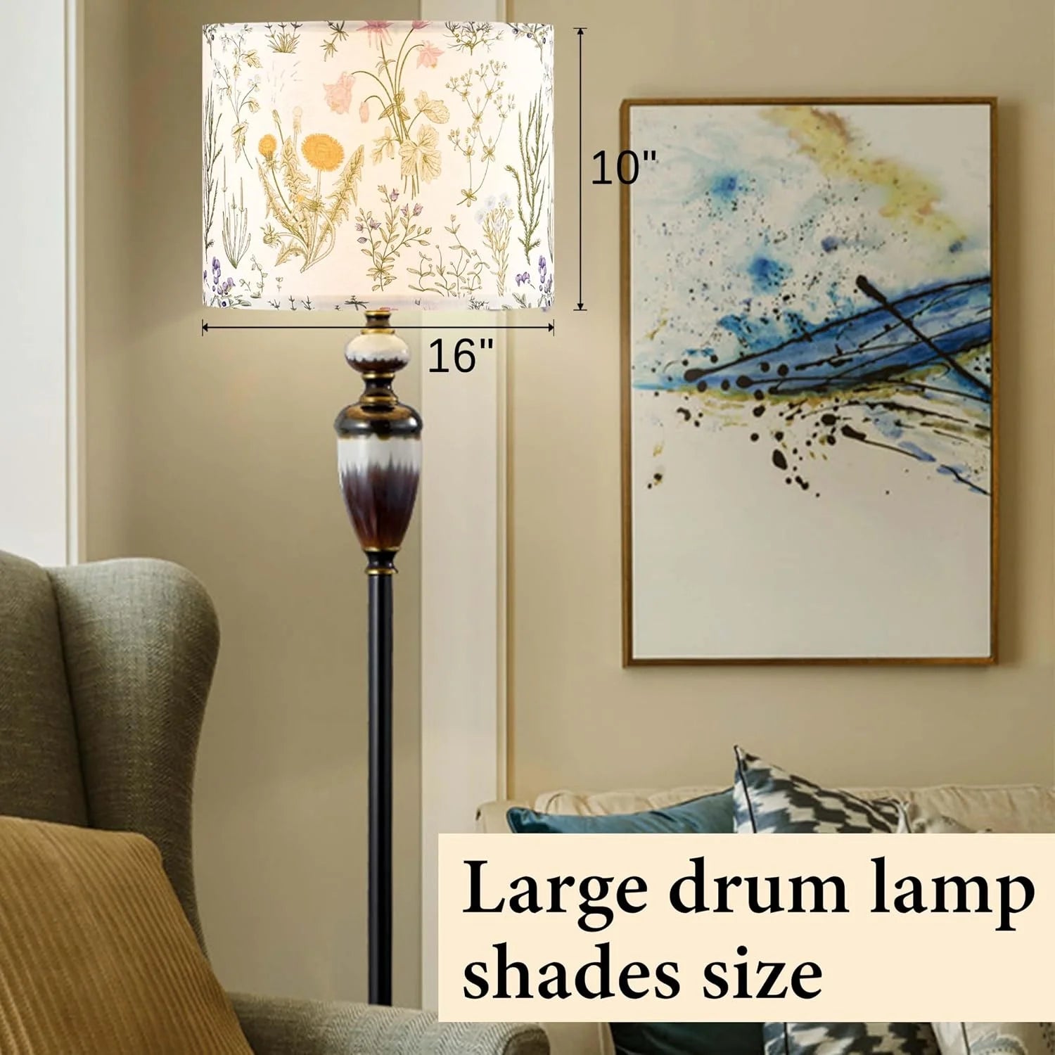 Discount GO&SO Lamp Shades Set of 2, Modern Lamp Shades For Table Lamps Replacement - Image 38