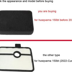 Alternative view of Discount 150BT Air Filter Fuel Line Kit for Husqvarna 150BT 350BT 560BTS 150BF 350BF 560BFS Backpack Blower Parts 150 BT Spark Plug Fuel Filter