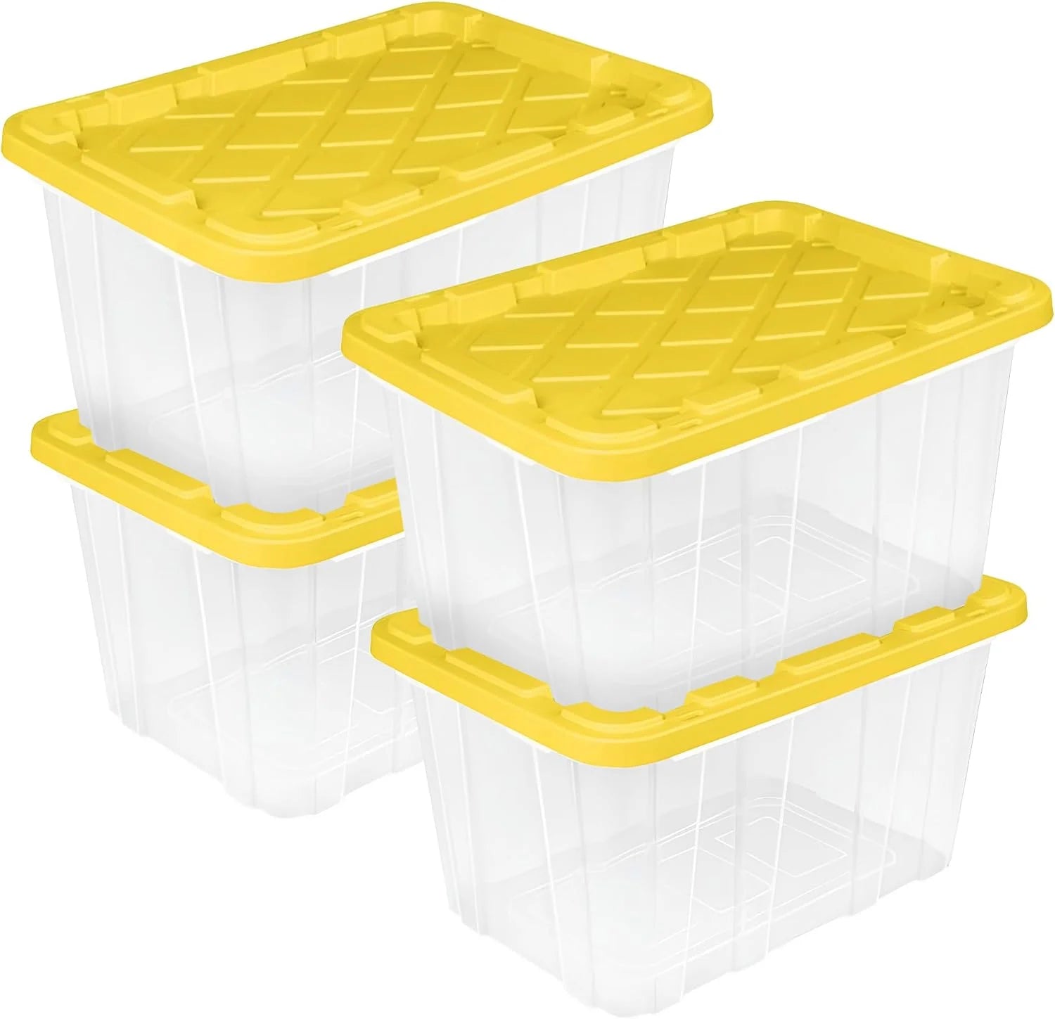 Discount Sterilite 4-Pack 27 Gallon Industrial Storage Tote, Heavy-Duty Plastic Bins - Image 10