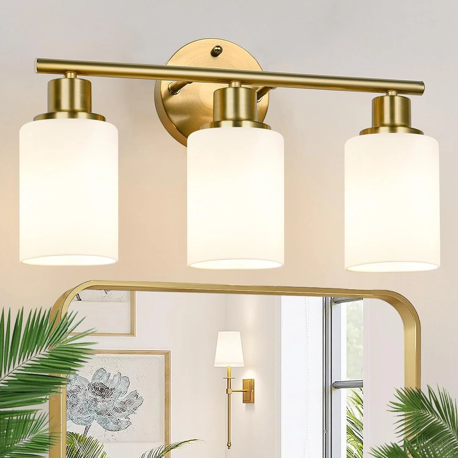 Discount Zarbitta 3-Light Bathroom Light Fixtures, 17.23 Black Modern Vanity Lights with Clear Glass Shade - Image 20