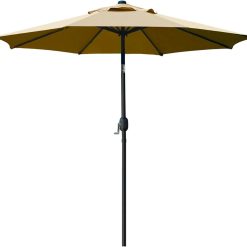 Discount Sunnyglade 9" Patio Umbrella Outdoor Table Umbrella with 8 Ribs Tan