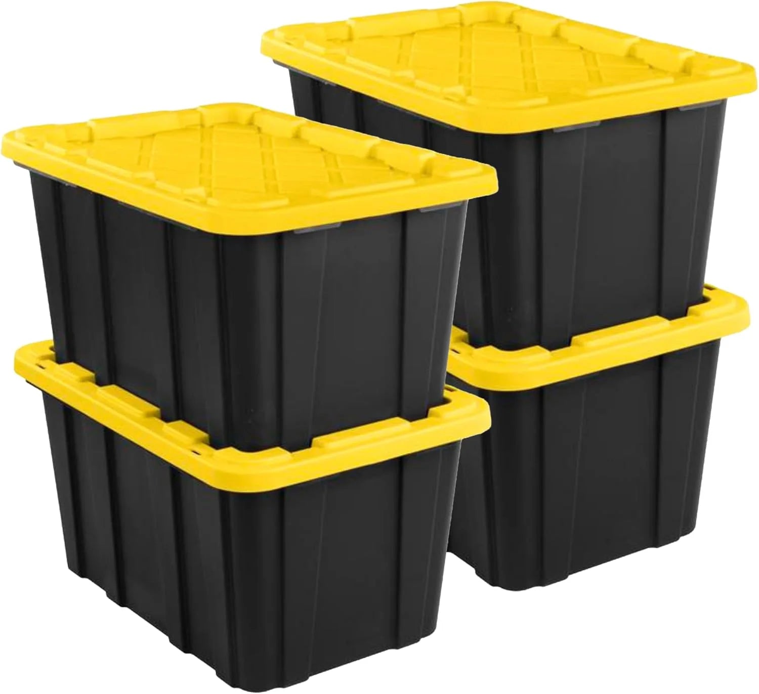 Discount Sterilite 4-Pack 27 Gallon Industrial Storage Tote, Heavy-Duty Plastic Bins - Image 2