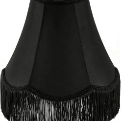 Alternative view of Discount Fringe Lamp Shade 6 Top x 13 Bottom x 9.6 High (Spider) Tassel Lampshade Vintage Funky Unique Scalloped Bell Lamp