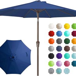 Discount 9FT Outdoor Patio Umbrella, Market Umbrella, Beige