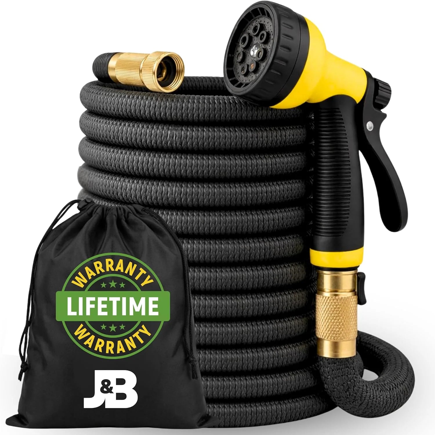 Discount XpandaHose 75ft Expandable Garden Hose, Lightweight, Ultra Strong 3750D fabric, 4-layer latex core - Image 4