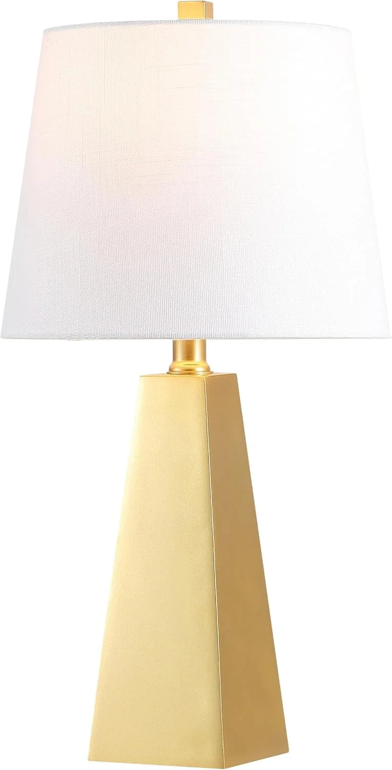 Discount JONATHAN Y 20.5 White Marble Finish Modern Resin Table Lamp for Bedroom Living Room, Bulb Included