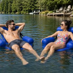Alternative view of Discount 2-Pack Water Chair Inflatable Pool Float Lounges for Adults, Adjustable Reclining Water Chairs for Pool