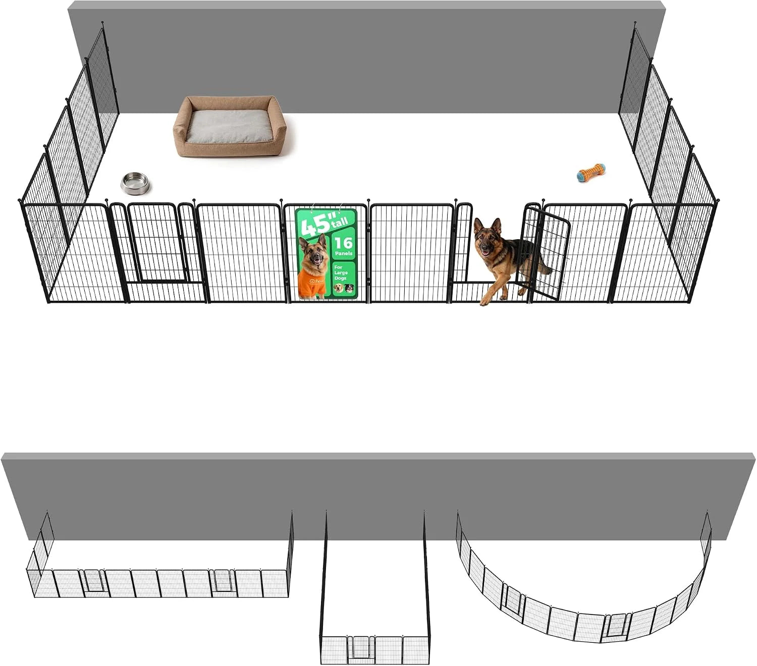 Discount Rollick Dog Playpen, Indoor, 24 H, 8 Panels - Image 18