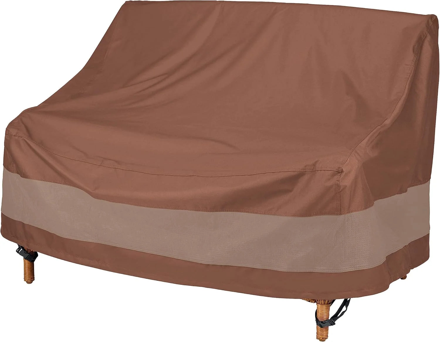 Discount DUCKCOVERS Ultimate Patio Sofa Cover, 104W x 40D x 35H, Mocha Cappuccino Patio Furniture Covers - Image 2