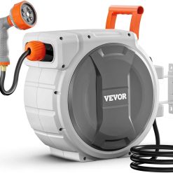 Alternative view of Discount Retractable Garden Hose Reel, 5/8 Inch x 100 ft Wall Mounted Hose Reel, Heavy Duty Garden Hose Reel with 9