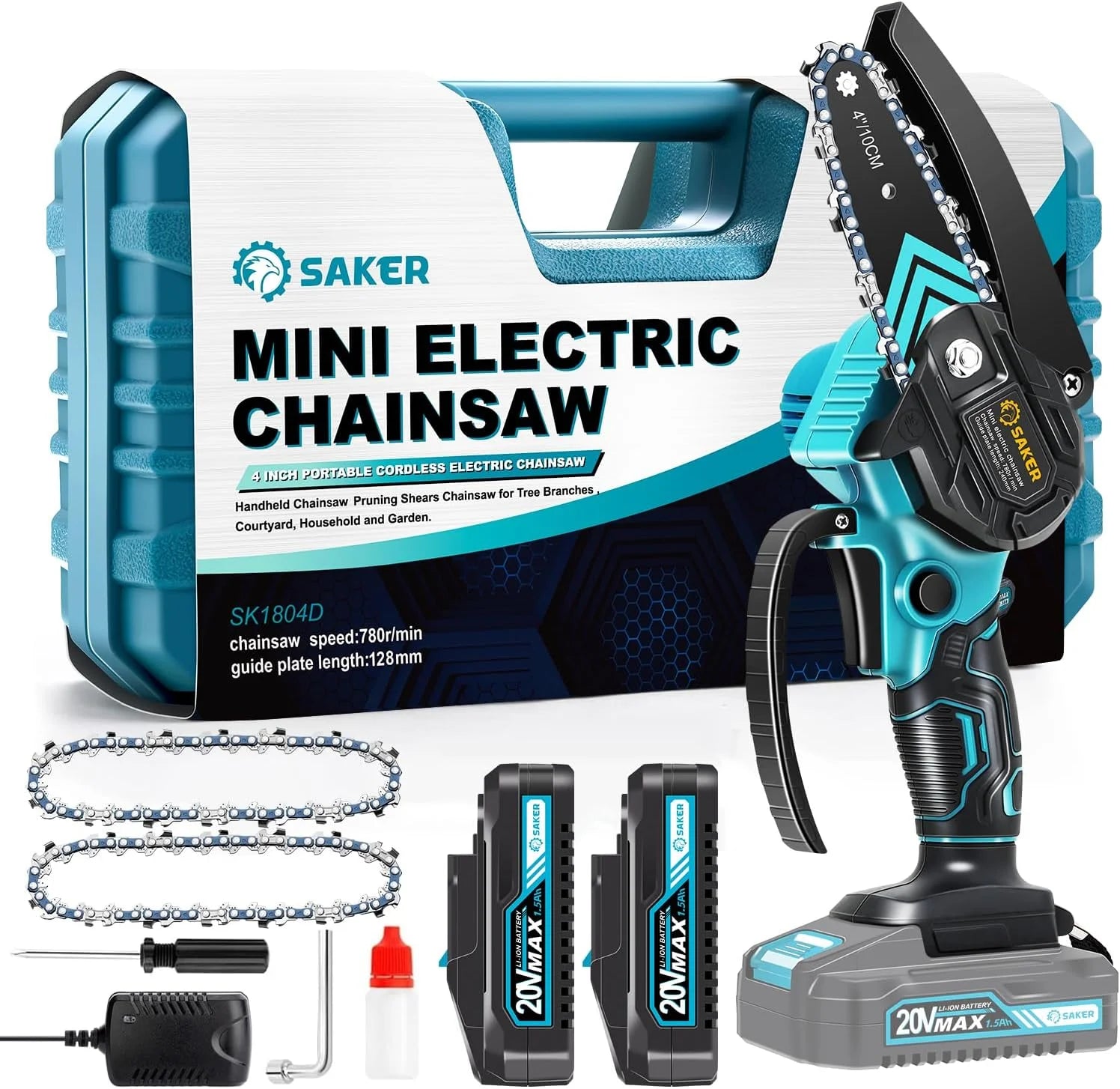Discount Mini Chainsaw Cordless, Portable Electric Chain Saw - Image 5