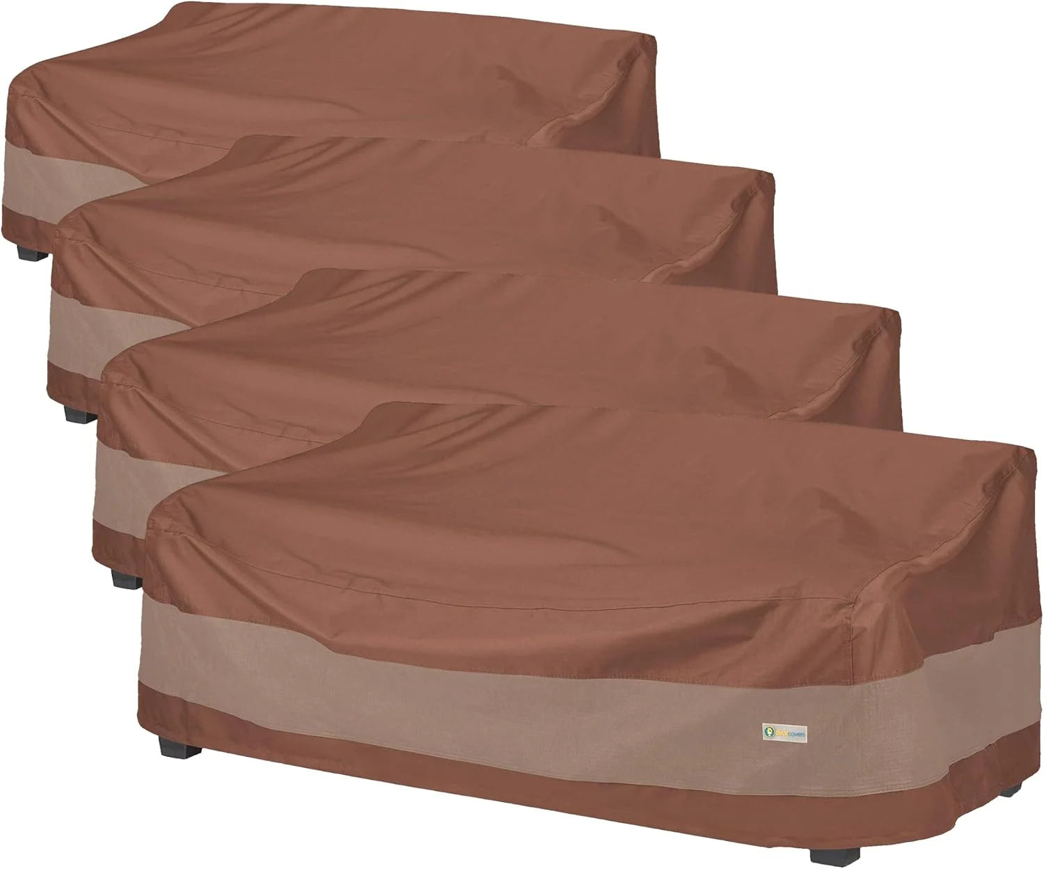 Discount DUCKCOVERS Ultimate Patio Sofa Cover, 104W x 40D x 35H, Mocha Cappuccino Patio Furniture Covers