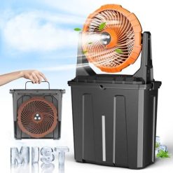 Alternative view of Discount 10″ 9L Portable Misting Fan, [Max 55Hrs] Golf Cart Mister Fan for Outside Patios