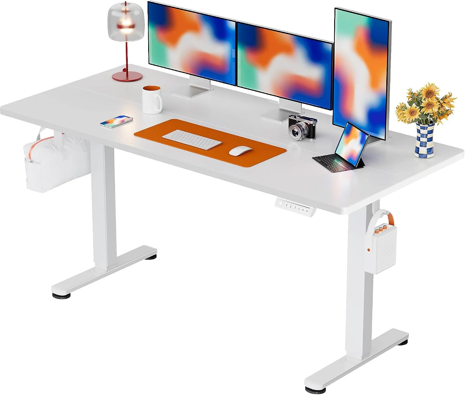 Discount Height Adjustable Electric Standing Desk, 48 x 24 Inches Sit Stand up Desk - Image 5