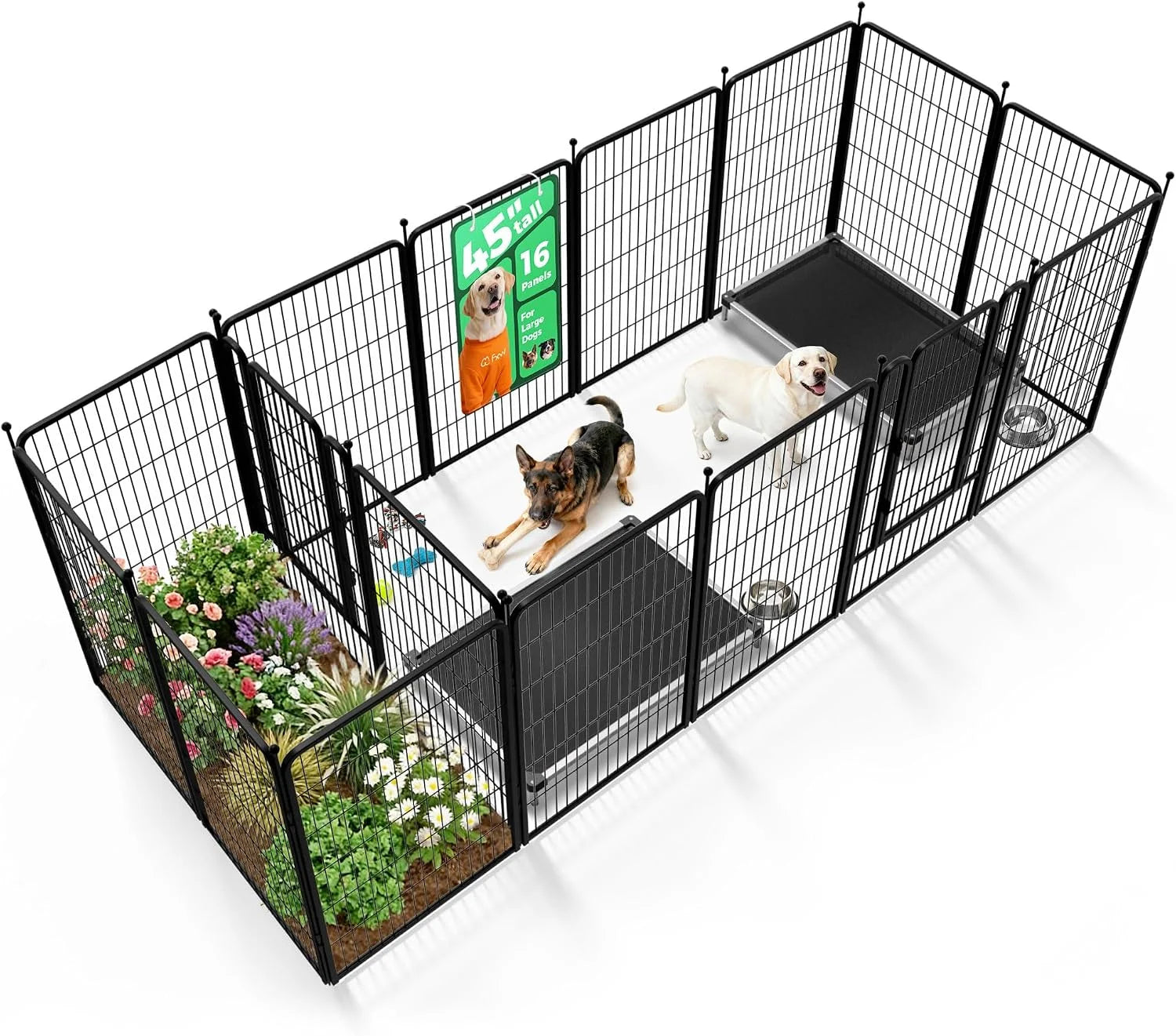 Discount Rollick Dog Playpen, Indoor, 24 H, 8 Panels - Image 47