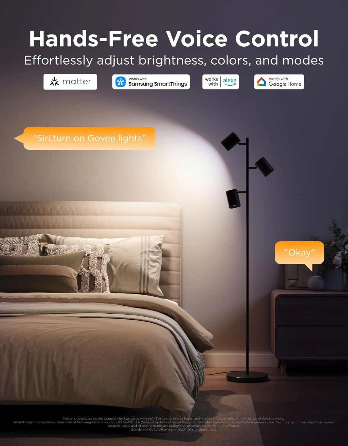 Discount Tree Floor Lamp with 3 Rotatable Lights - Image 5