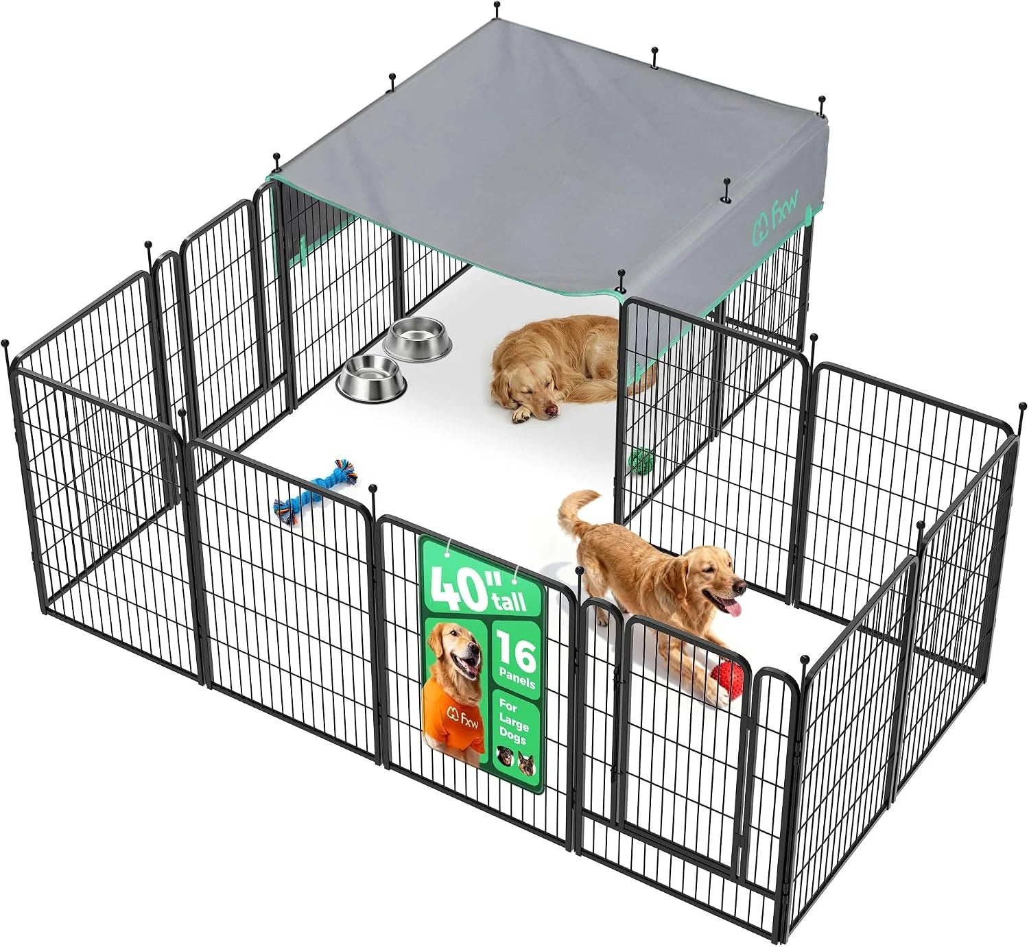 Discount Rollick Dog Playpen, Indoor, 24 H, 8 Panels - Image 86